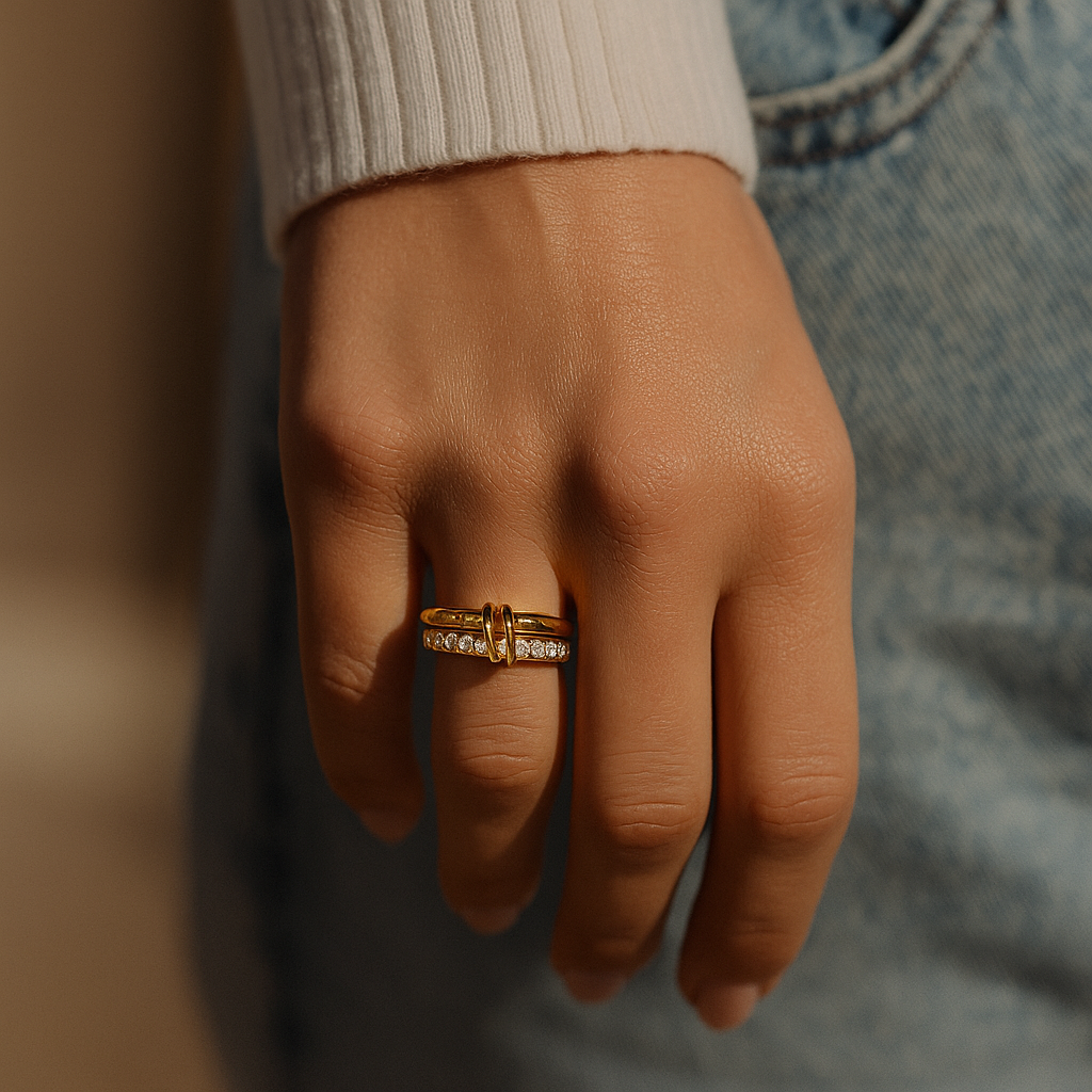 Eterna Stacked Ring
