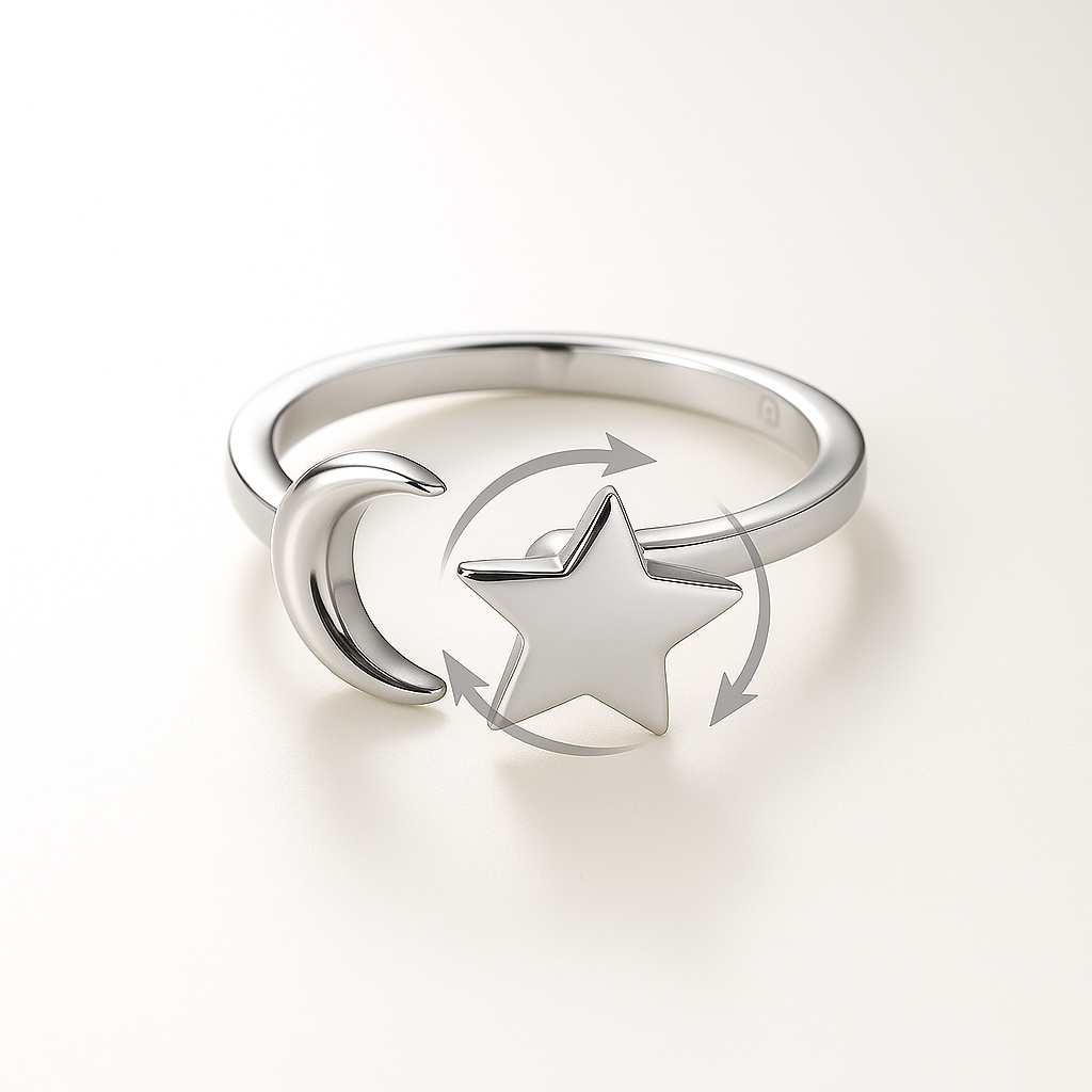 Luna Spinner Ring