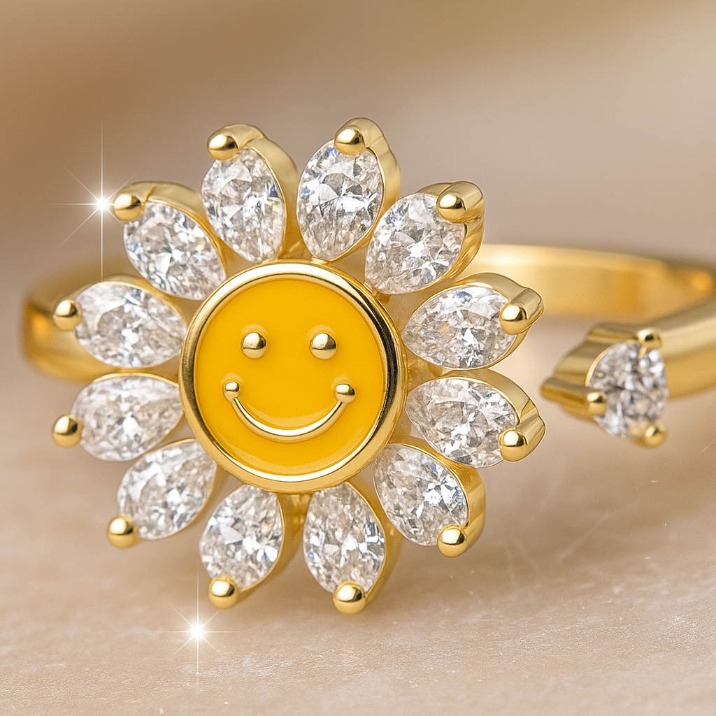 Sunflower Spinner Ring