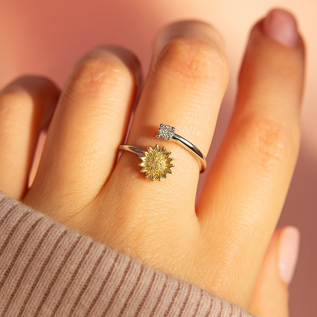 Sunray Spinner Ring