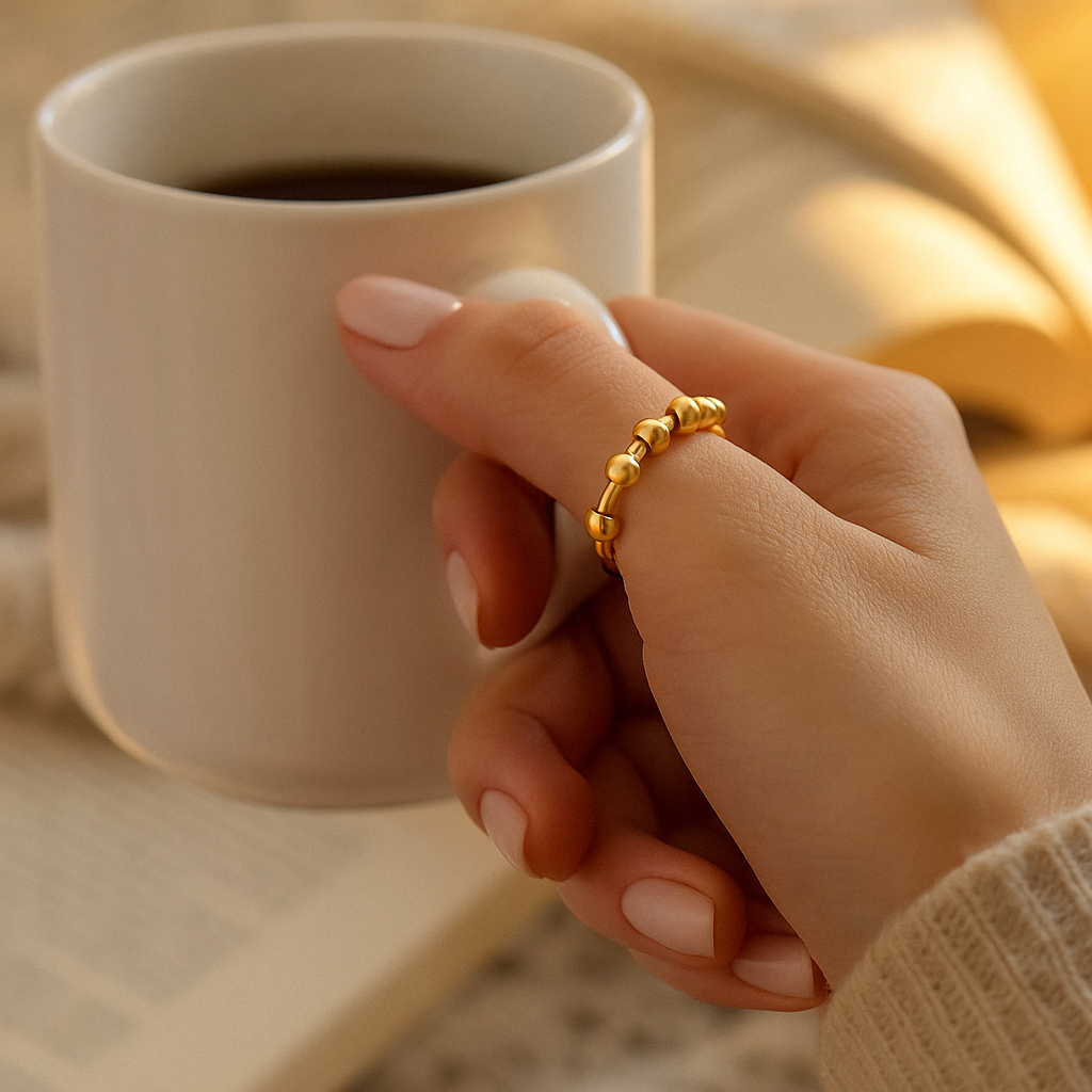 Minimal Bead Fidget Ring