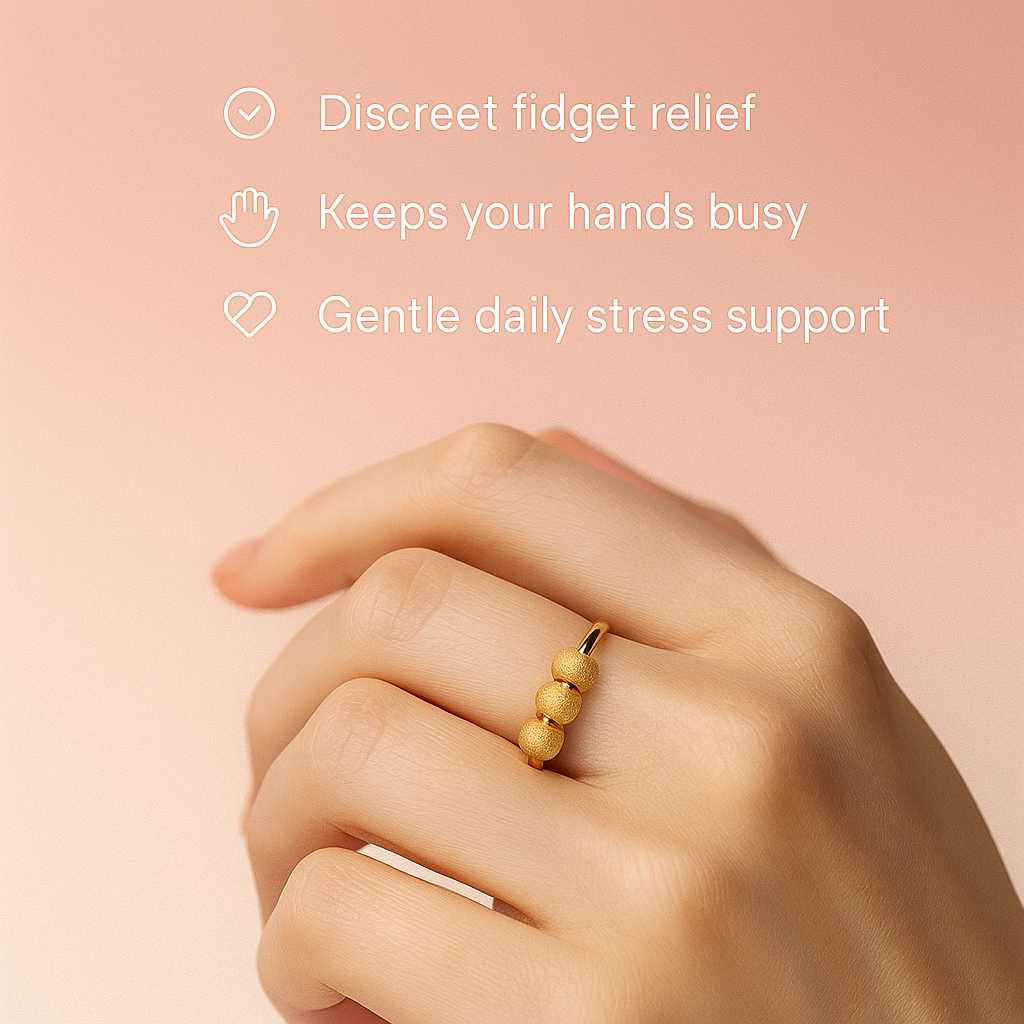 Triple Bead Fidget Ring