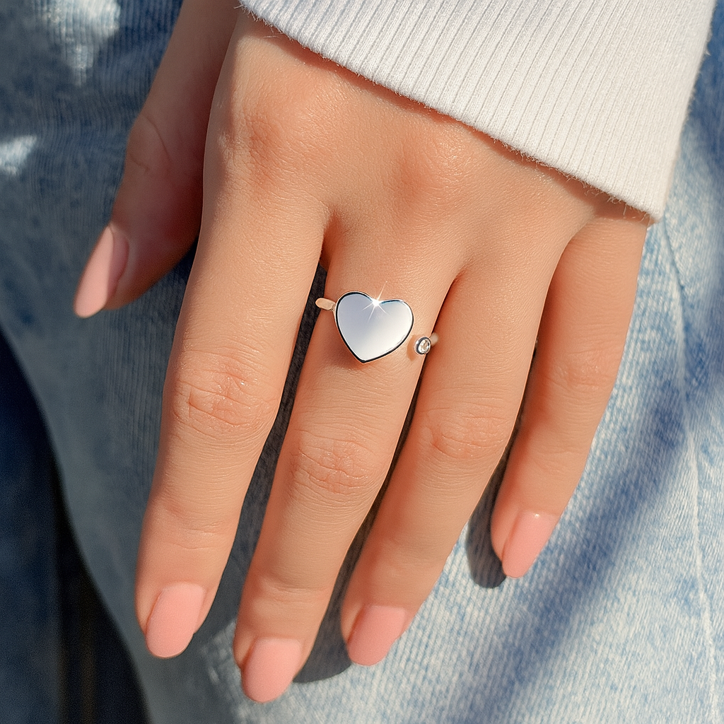 Heart Spinner Ring