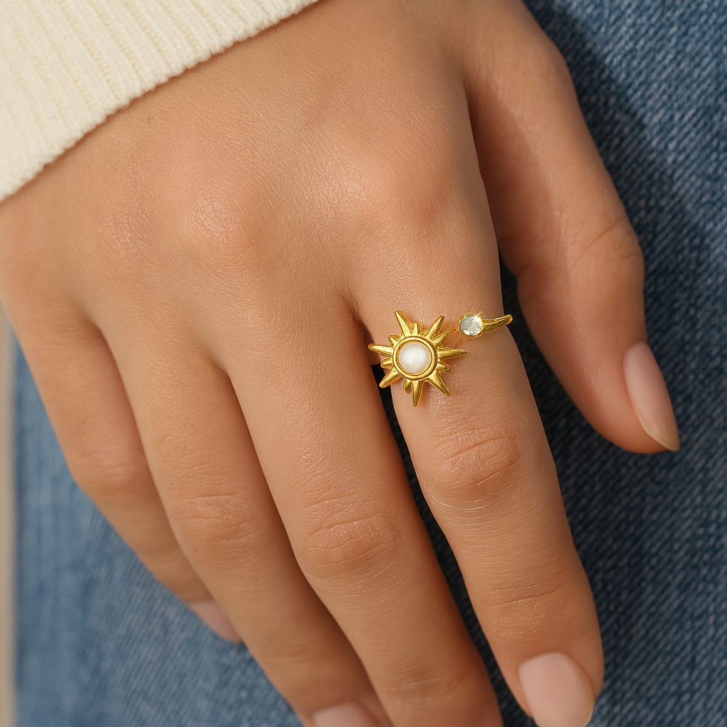 Sunburst Spinner Ring