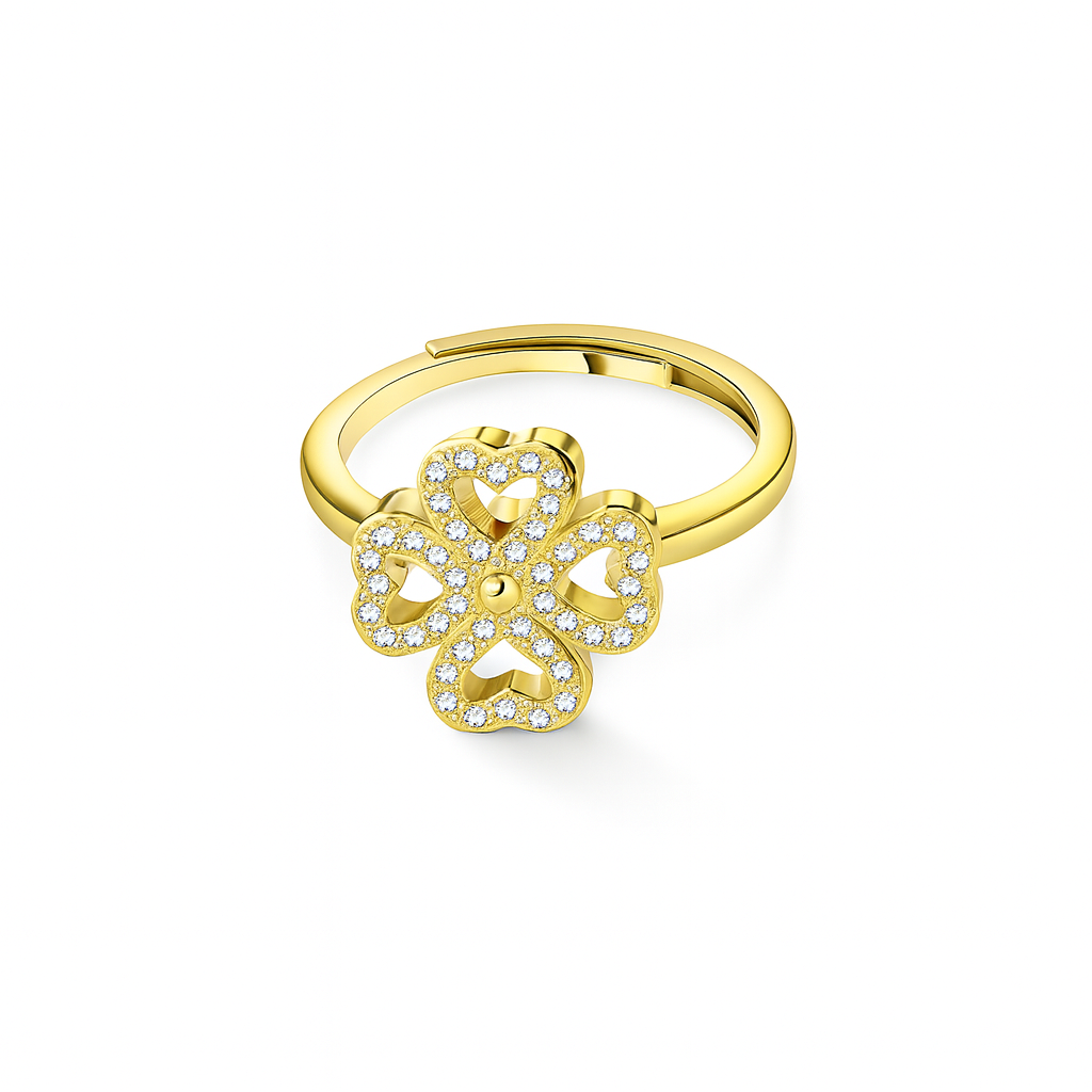 Clover Spinner Ring