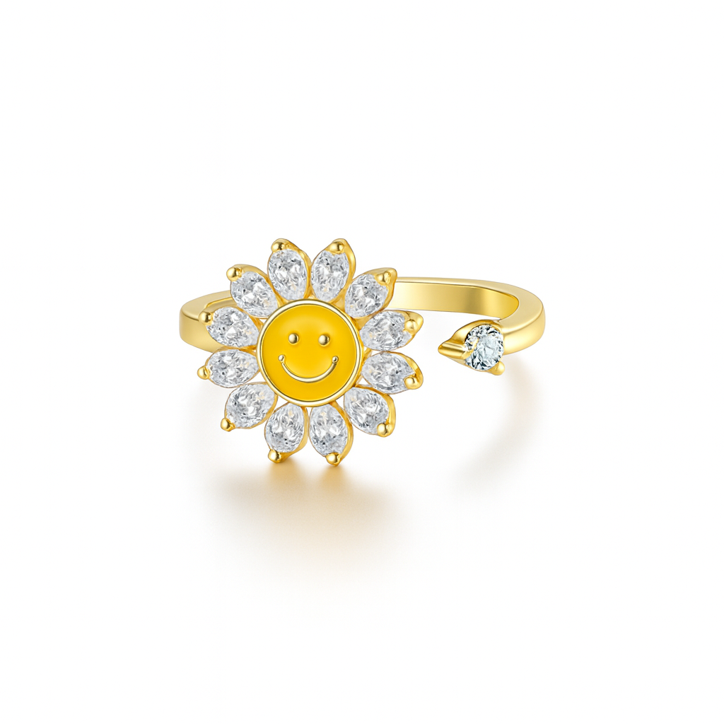 Sunflower Spinner Ring
