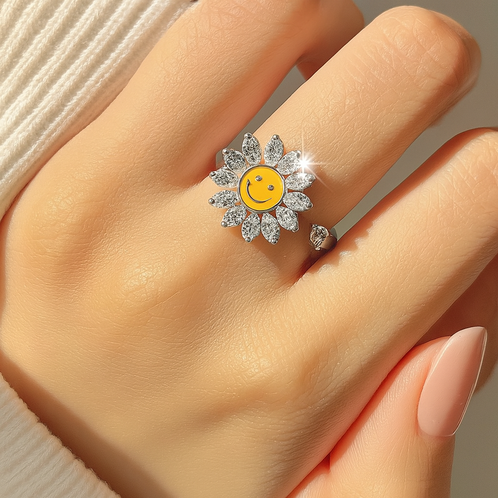 Sunflower Spinner Ring