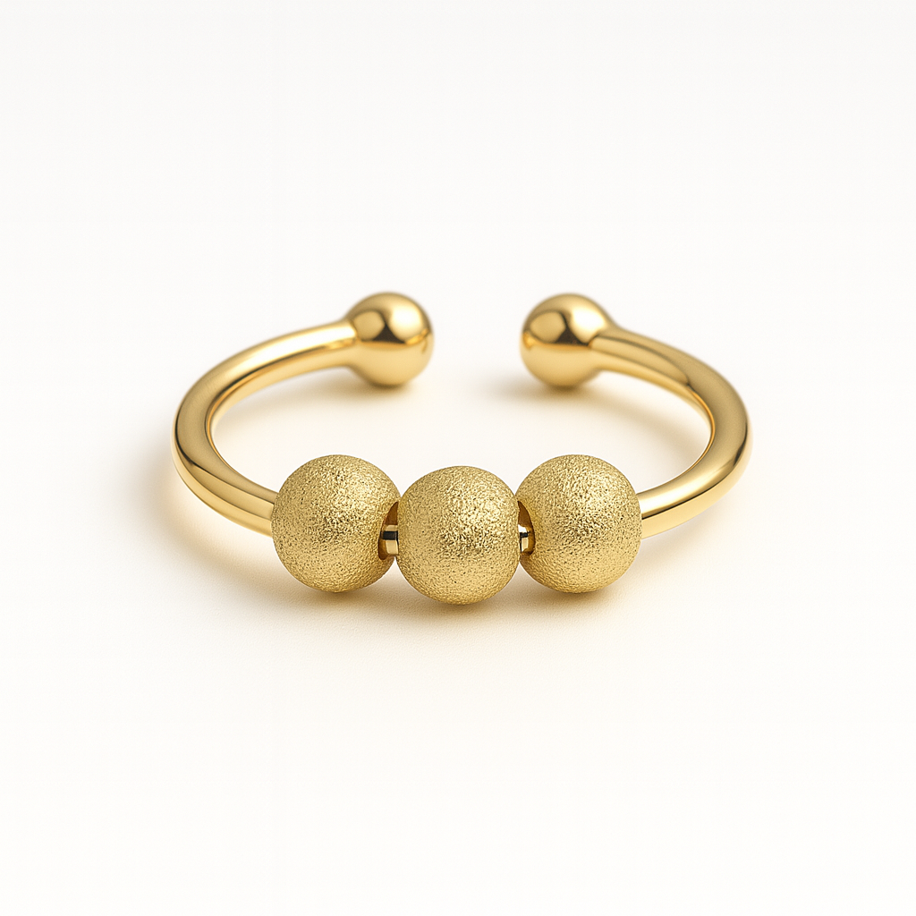 Triple Bead Fidget Ring