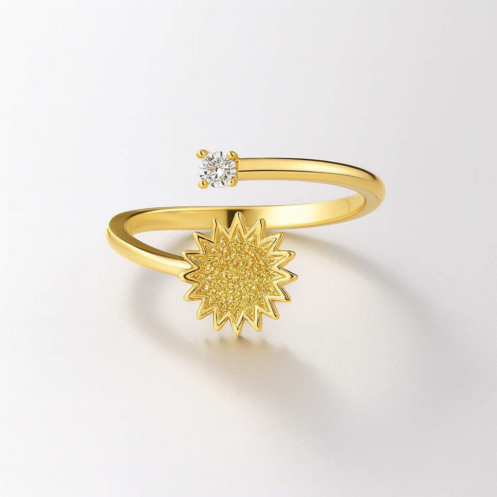 Sunray Spinner Ring